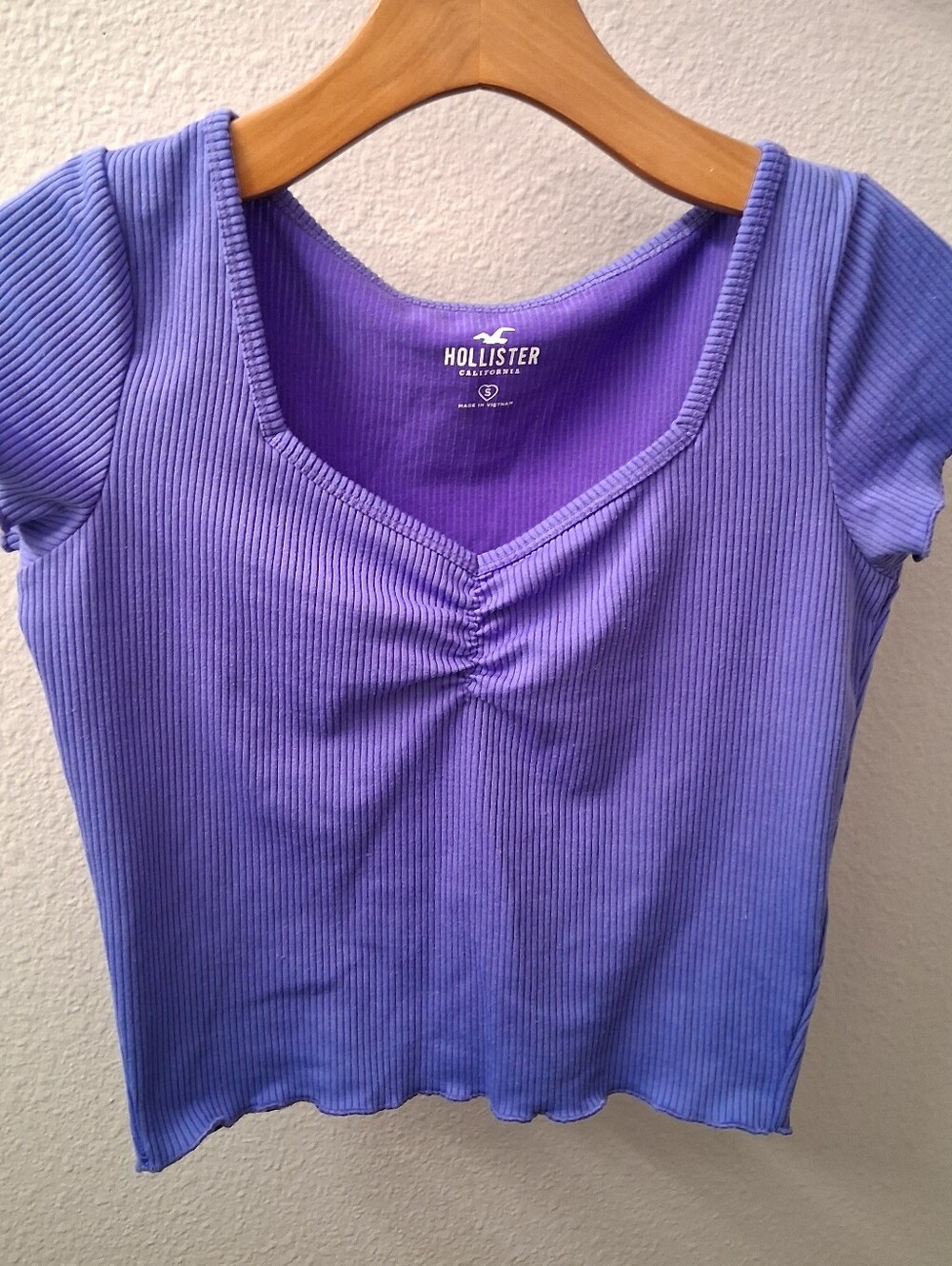 Hollister Purple Crop Top Small